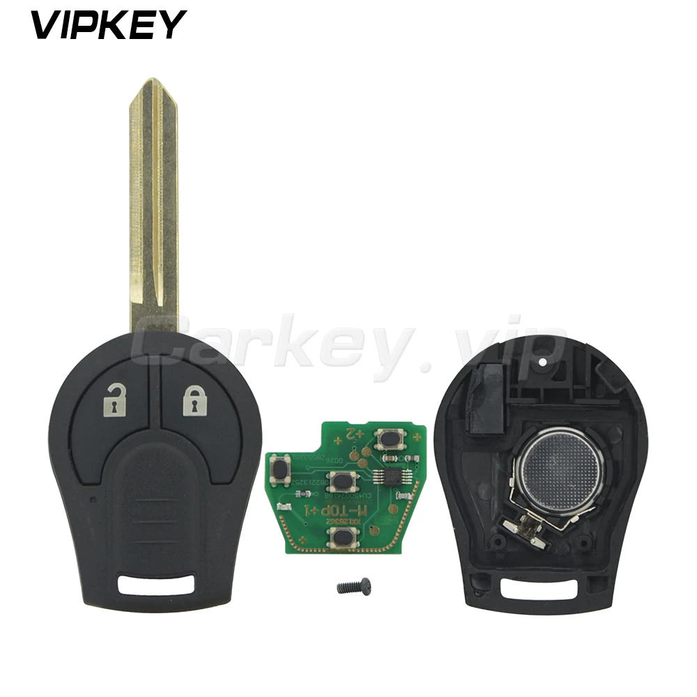 Пульт дистанционного управления для Nissan Cube Rogue car key fob 2 кнопки 2008 2009 2010 2011 2012 2013 433