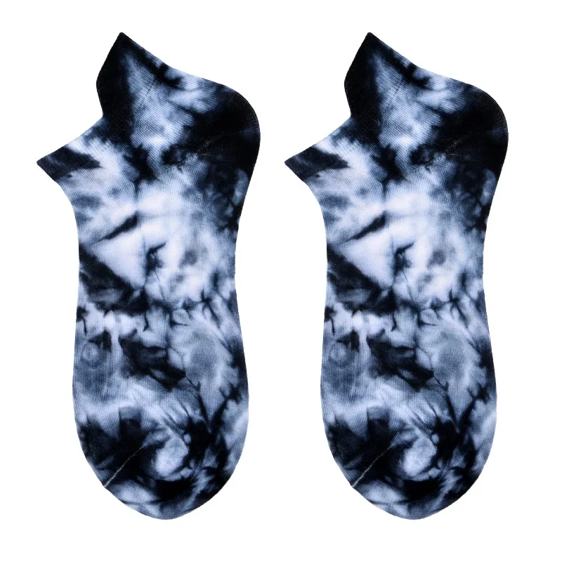 Tie-dyed Comfortable Socks Men's And Women's Trend Hip-hop Tube Autumn Solid Color Cotton Ins Wind Breathable | Женская одежда