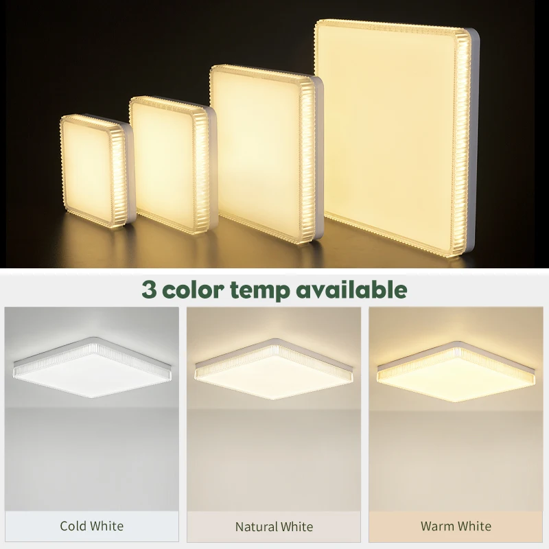 $14.86 Wavy Square Ceiling Lamp Morden Natural White AC110-220V 48W 36W Lustre Hanging Lamps for LED Chandelier for Living room Lights