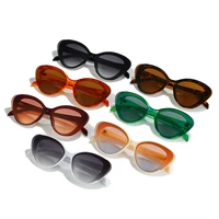 fashion retro cat eye outdoor sunglass simple brand design anti ultraviolet gradient uv400 casual sunglasses for adultwomenmen