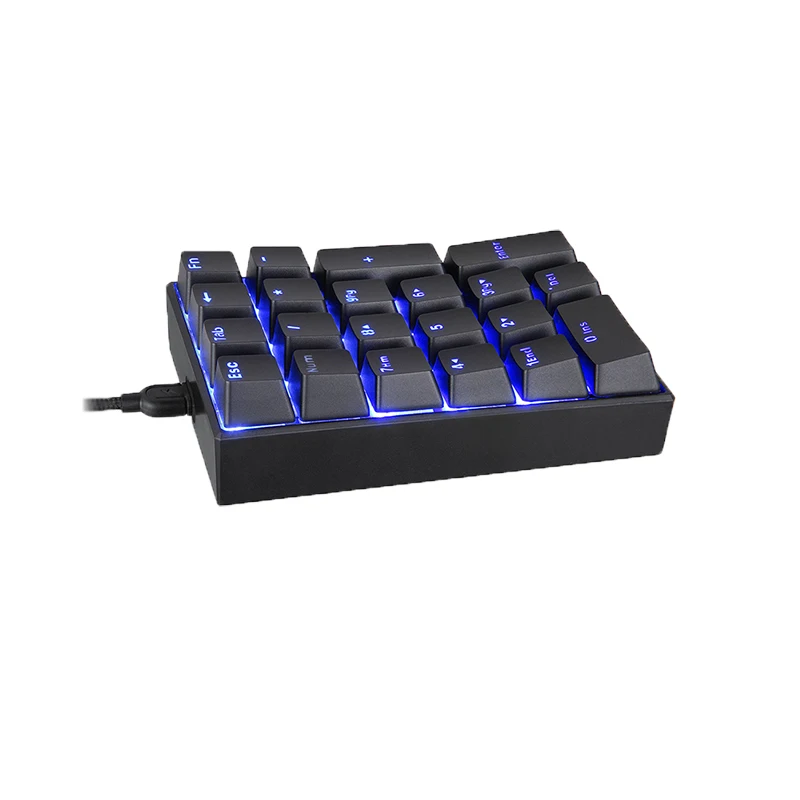 Motospeed K23 цифровая Проводная клавиатура Numpad Подсветка Мини механическая для OSU! С