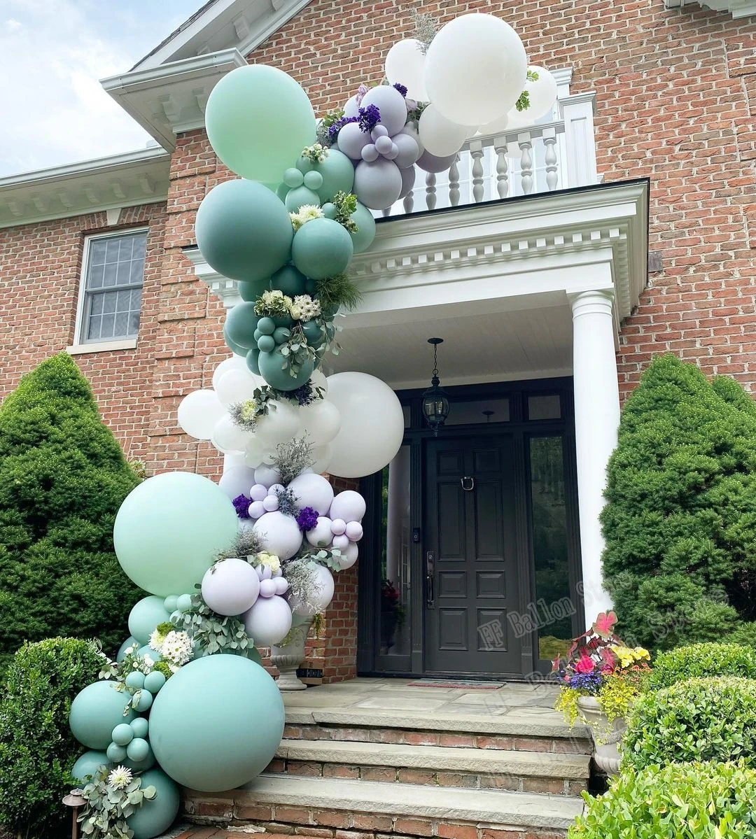 

106PCS Avocado Green Balloons Garland Arch Kit Retro Green Chorme Gold Latex Globos Birthday Christmas Wedding Party Decors 2021