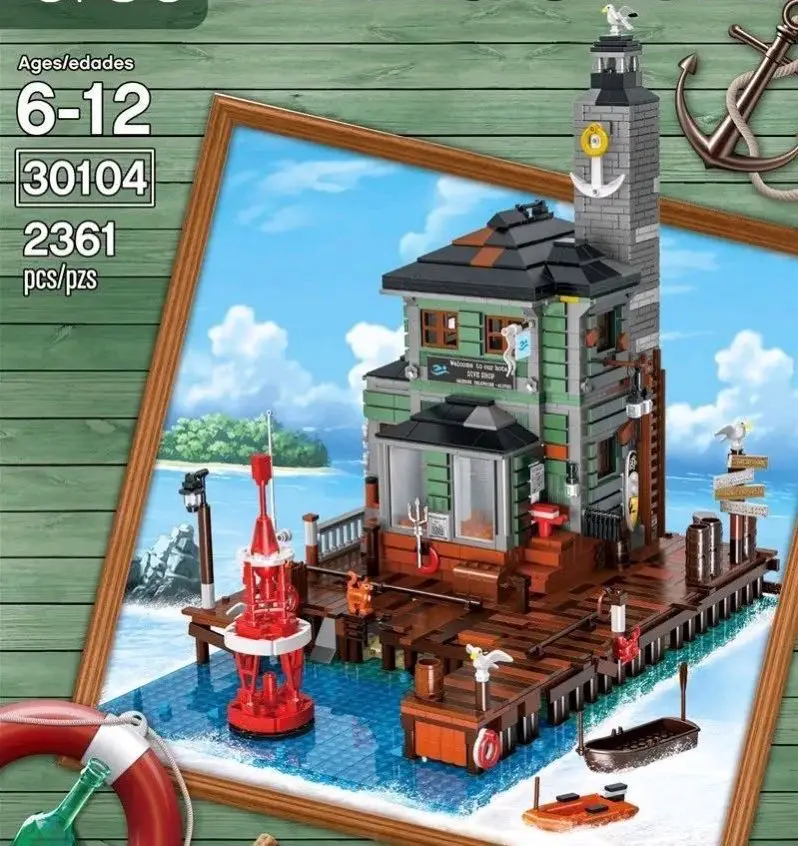 

Urge 30104 Expert Series Idea Dive Shop Diving Building Blocks Bricks 2745pcs Bricks Model Toys Old Fishing