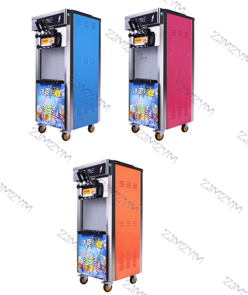 Вертикальная машина для мороженого 18-28 л/ч коммерческая Трехцветная специальный