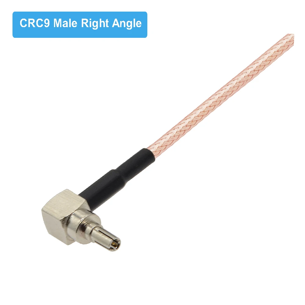 FME Male to Dual CRC9 /TS9 Прямоугольный штекер Y-образный сплиттер-Сумматор RG316