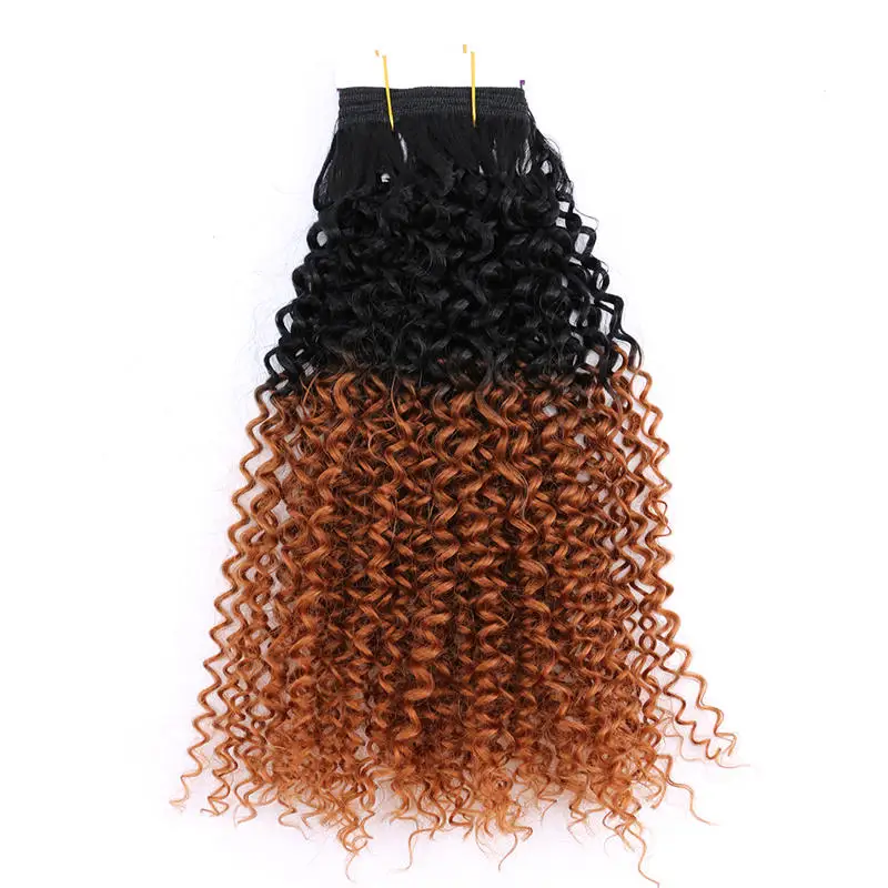FSRHAIR 100 г/шт. T1B/27 высокотемпературный Омбре синтетические волосы для наращивания курчавые пучки вьющихся волос - Цвет: T1B/30