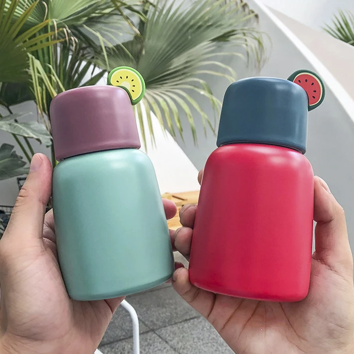 Новые мини вакуумные бутылки мультфильм фрукты градиент Бутылка Спорт фруктовый