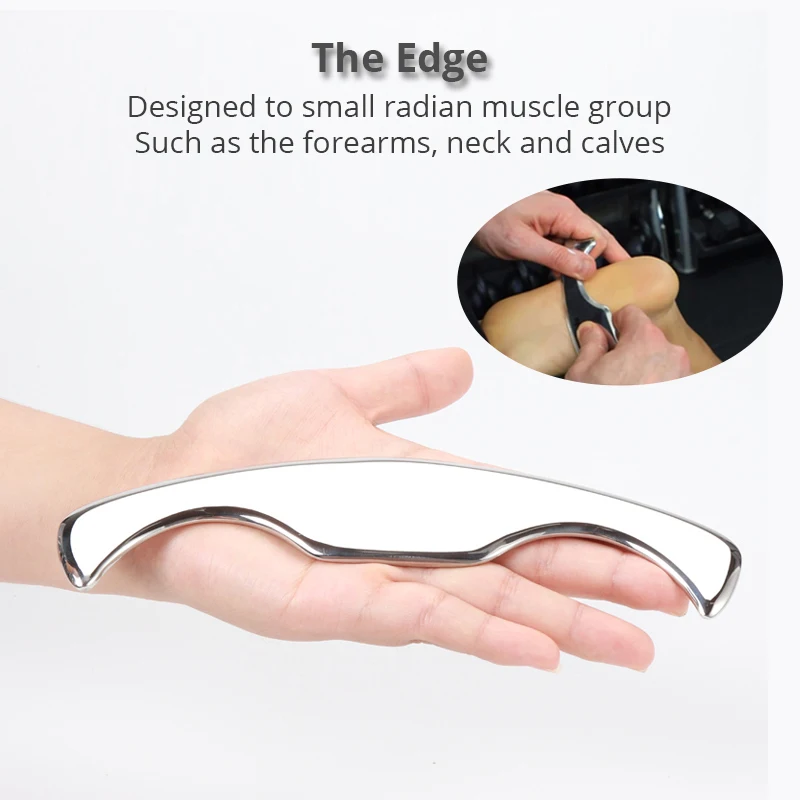 

Guasha Massage Plate Stainless Steel Board for Relieve Muscles Promote Blood Circulation IASTM Therapy Massage Body Guasha Scrap