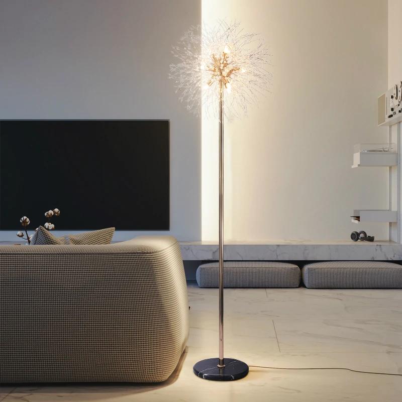 Современная простая Хрустальная Напольная Лампа в стиле Ins вертикальная лампа