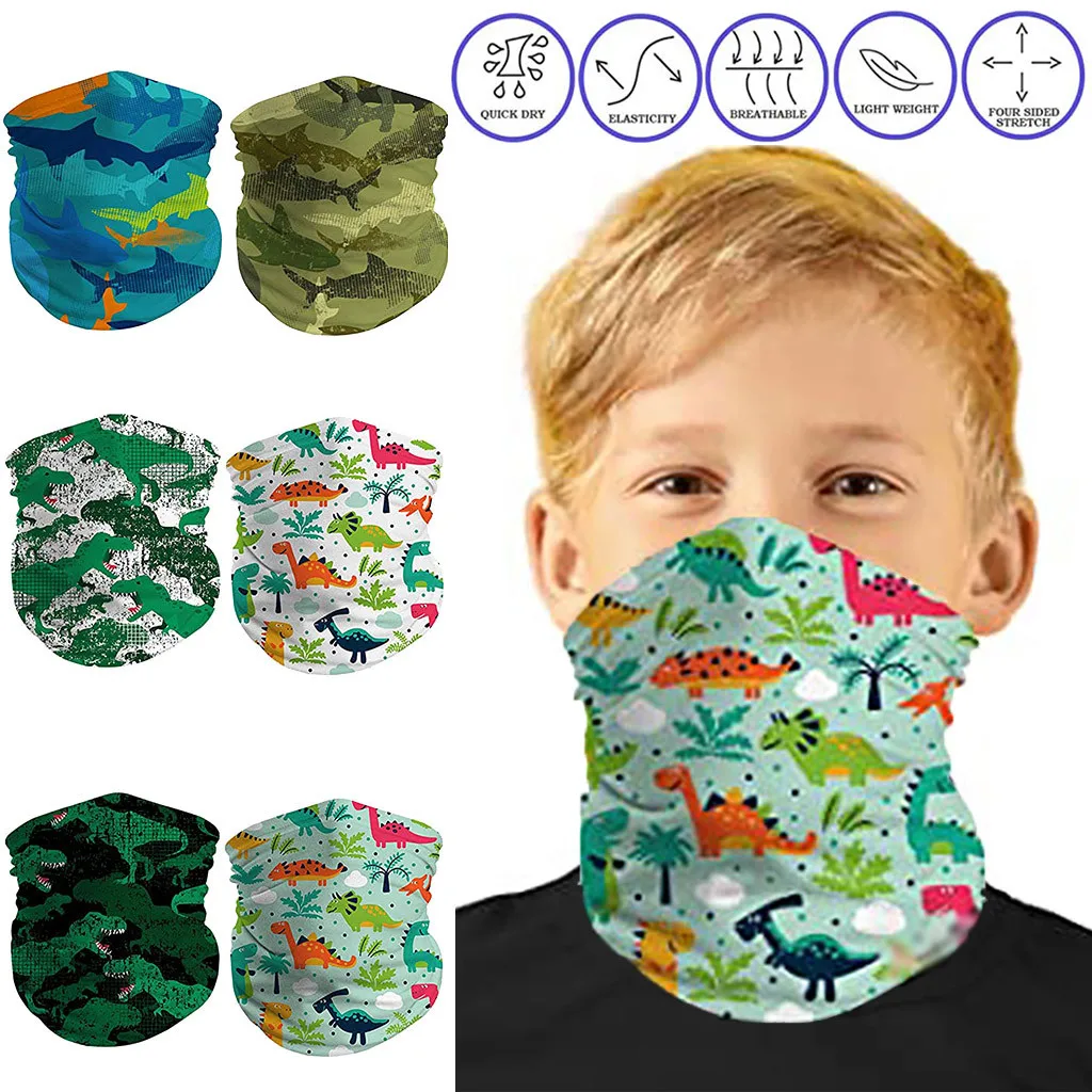 Детская бандана для улицы 2 шт. шейный шарф Солнцезащитная маска лица