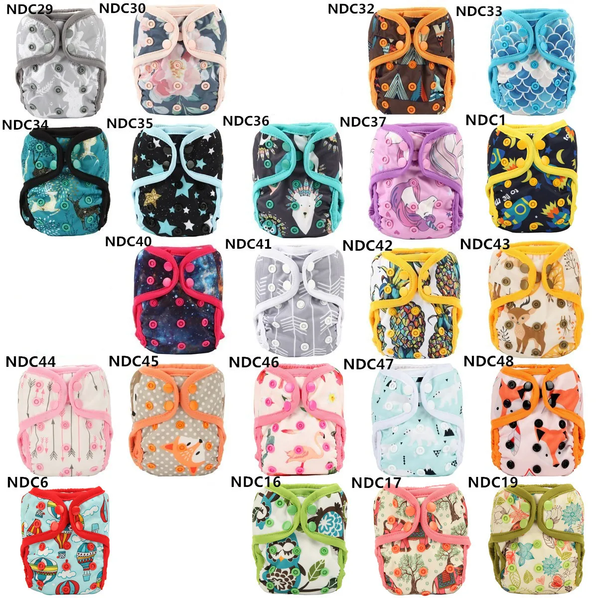 9 Ткань для новорожденных Подгузники Чехлы Регулируемая Водонепроницаемый 4 10lb 2 5