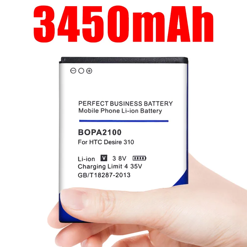 

3450mah Bopa2100 / B0pa2100 Battery for Htc Desire 310 310w Mobile Phone Batterie Bateria Batterij
