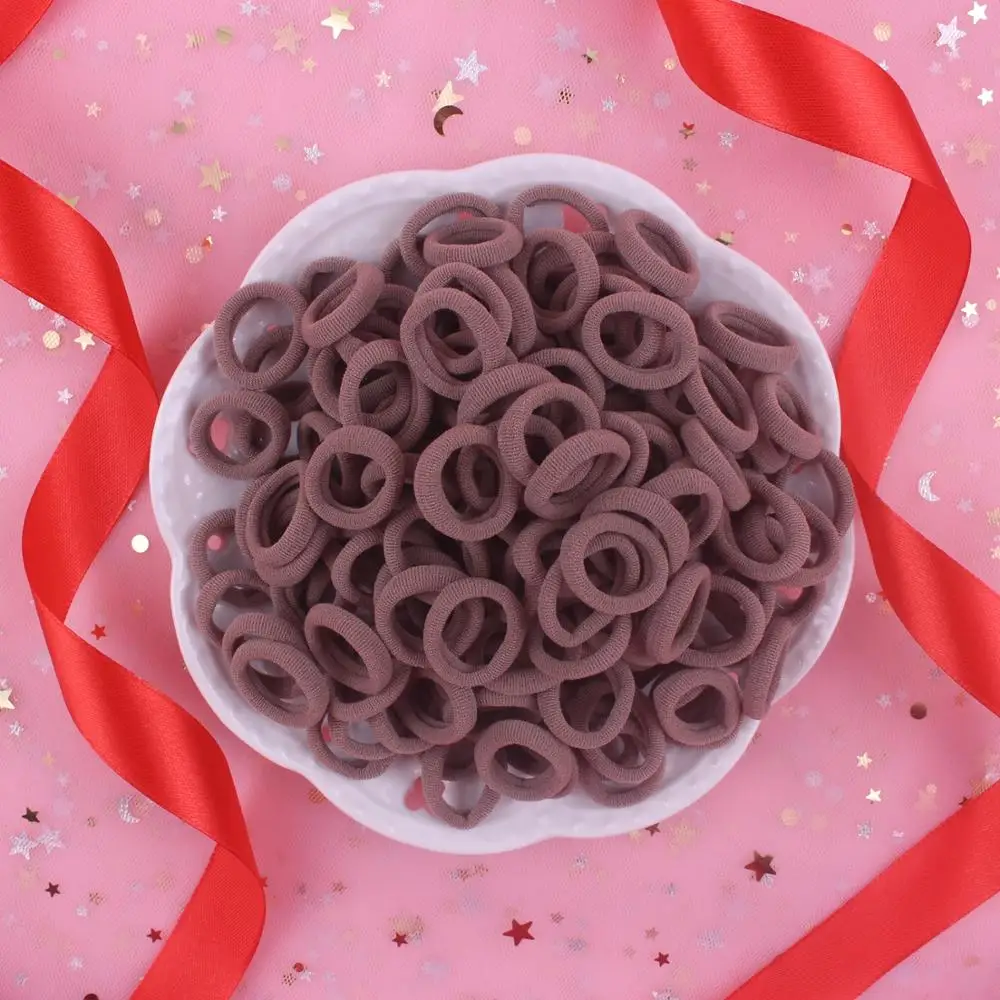 Новинка 2019 модные эластичные повязки для волос из спандекса кофейного цвета 5