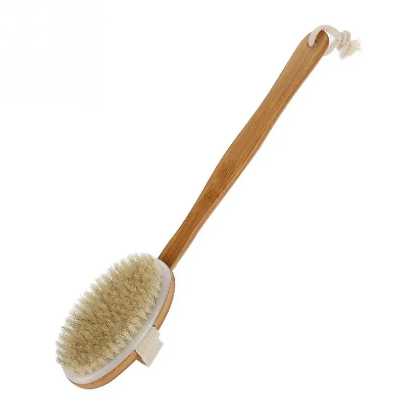 Длинная щетка для ванны и душа тела Массажная щетина Отшелушивающий уход за