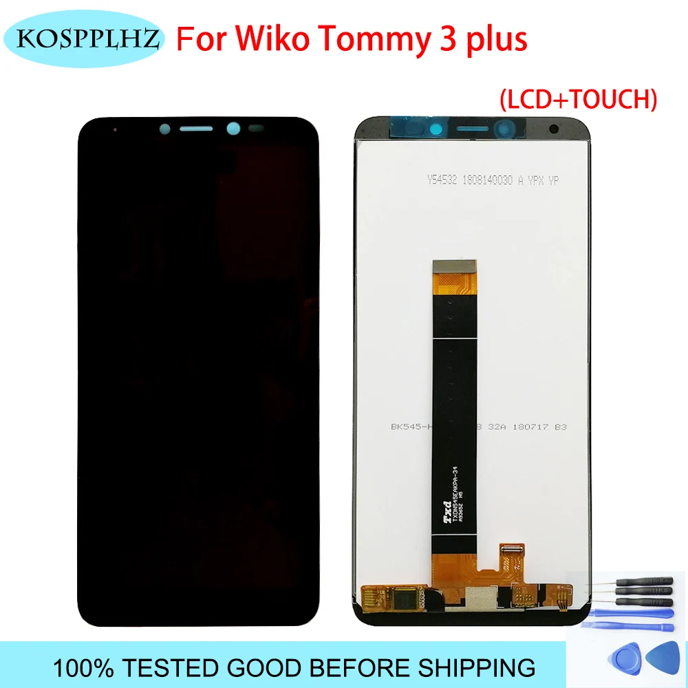 Для wiko tommy 3 плюс ЖК-дисплей Дисплей и кодирующий преобразователь сенсорного