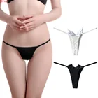 Женские G-стринги Devil WingsAngel, забавные хлопковые однотонные бесшовные стринги с низкой посадкой для милых девушек