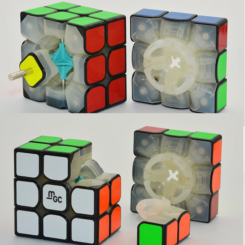 Yongjun MGC V1 черный 3x3x3 Магнитный V2 M Stickerless MGC 2x2x2Magic Cube Puzzle для начинающих профессиональные игрушки для детей