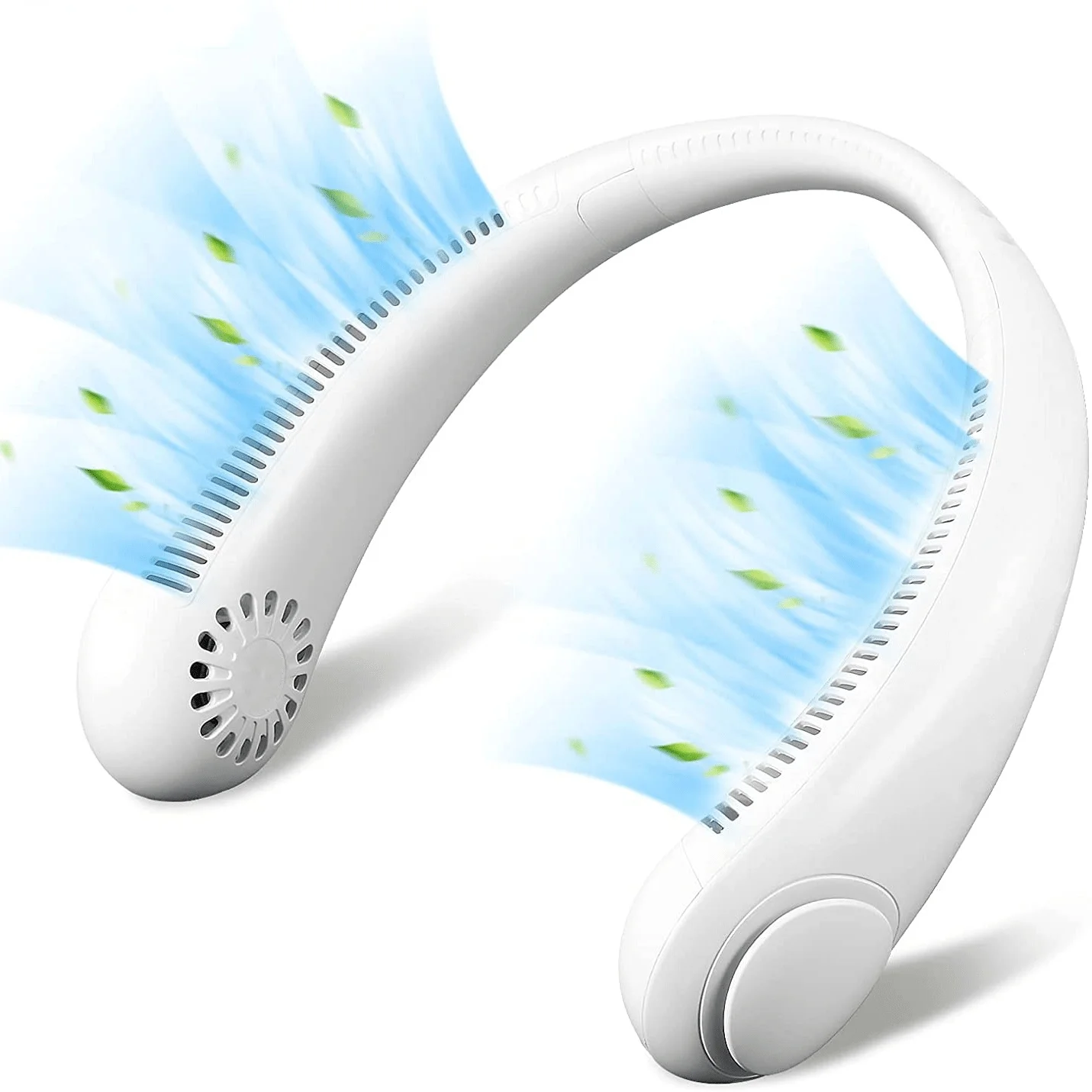 

Mini Neck Fan Portable Bladeless USB Rechargeable Leafless Hanging Air Conditioner Cooler Cooling Wearable Neckband Sports Fans