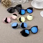 Детские солнцезащитные очки ярких цветов, зеркальные, с защитой Uv400, для мальчиков и девочек, 1 шт.