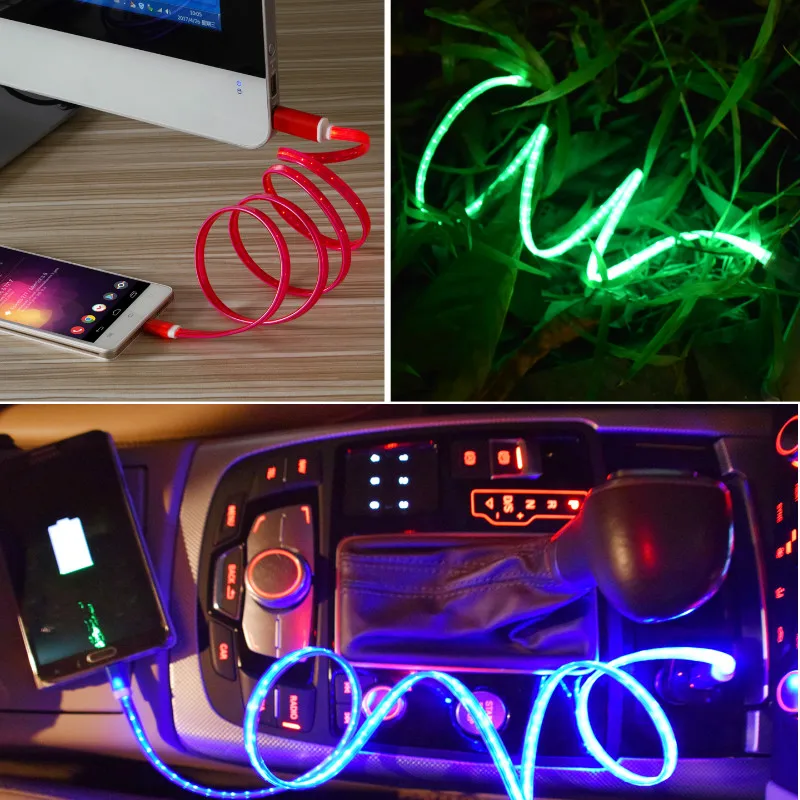 Светодиодный светящийся Магнитный зарядный кабель usb type C Micro USB C 8 Pin Зарядка для iPhone android Магнитный кабель зарядный провод шнур