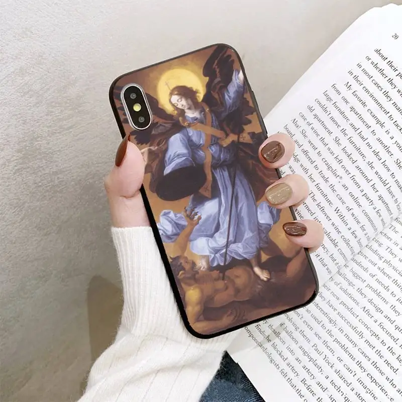 

Song of the angels Painting Phone Case For iPhone 8 7 6 6S Plus 5 5S SE 2020 12pro max XR X XS MAX 11 case