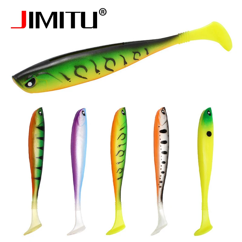 

JIMITU 3pcs Soft lures 13cm 10g carp fishing PVC silicone bait wobler na ryby softbait leurre souple shad mar articulos de pesca