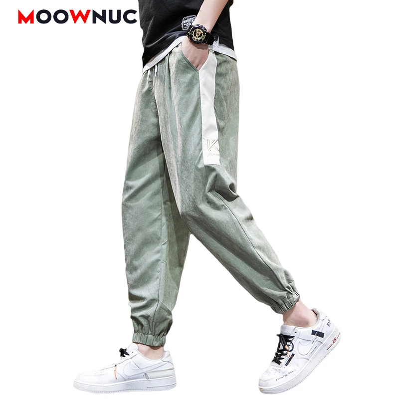 

Брюки Haren мужские до щиколотки, брюки MOOWNUC, уличная одежда, мужские брюки, джоггеры 2020, повседневные, весенние, модные, в стиле хип-хоп
