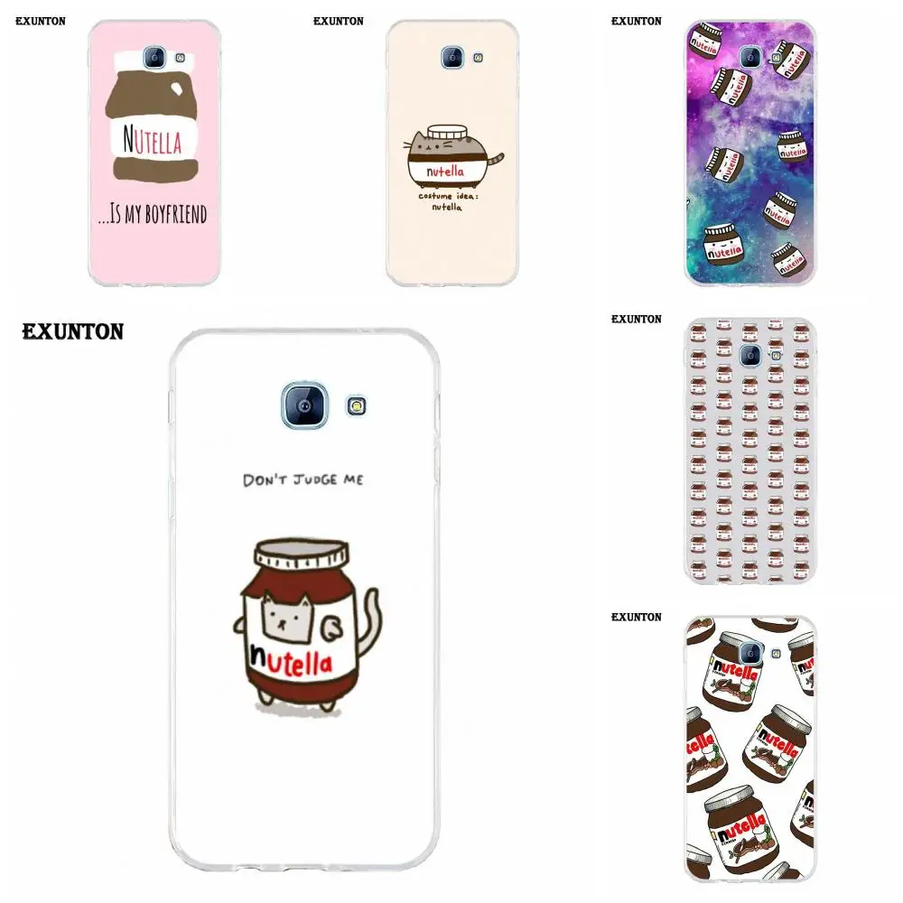 Для Galaxy A3 A5 A7 A8 A9 A9S On5 On7 Plus Pro Star 2015 2016 2017 2018 мягкая защита еще одна Nutella обои Kawaii