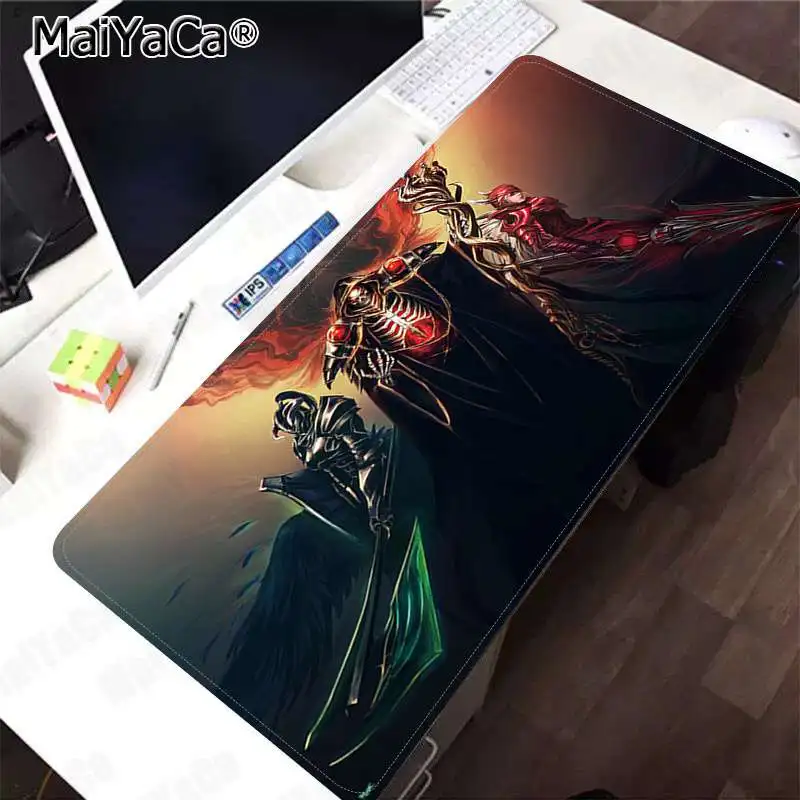 MaiYaCa Overlord персонажи офисные мыши геймер мягкий коврик для мыши Скорость/Управление версия большой игровой коврик для мыши