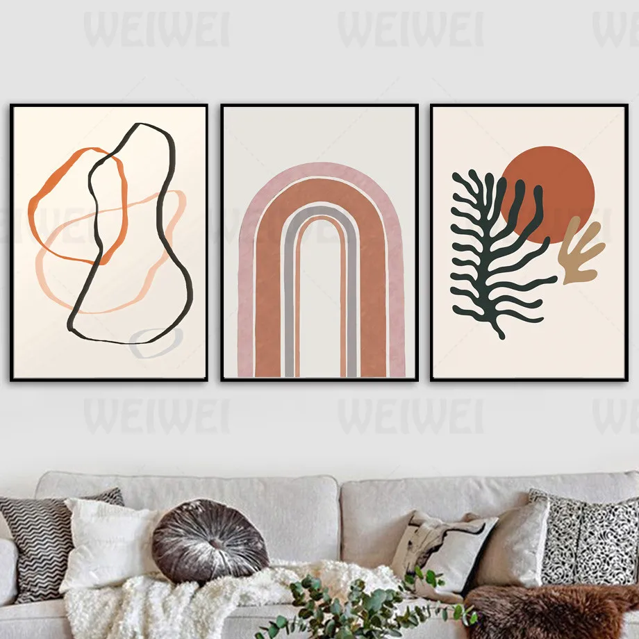 

Abstract Home Decoration Painting Mermaid Lines Living Room Wall Canvas Poster Extraction Lines Moon Phase Diagram Bedroom Print