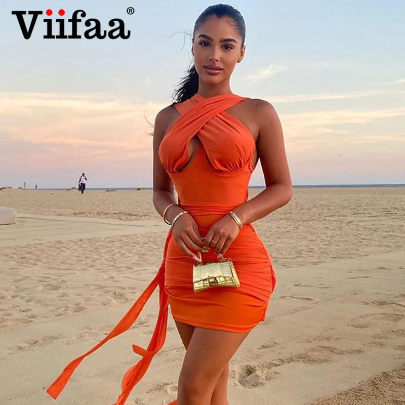 

Сексуальные обтягивающие вечерние платья viдвухсторонней формы с перекрестным вырезом для женщин вечерние Клубные наряды мини без рукавов