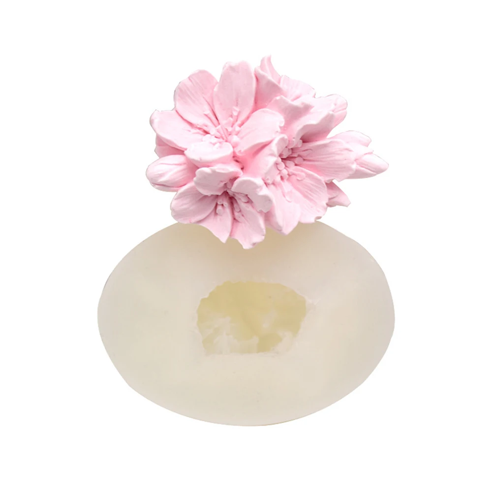 3D цветок в форме сакуры силиконовое мыло для помадки желе конфеты шоколадное