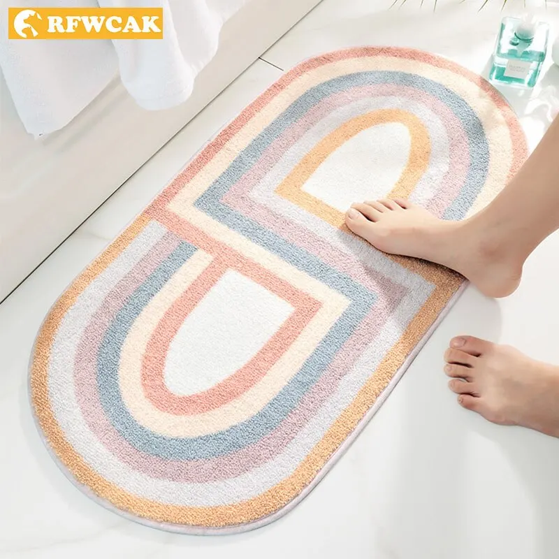 Новый нордический коврик для ванной нескользящий входной двери кухни