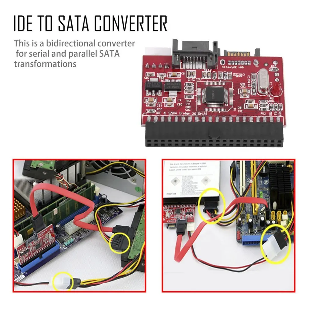 Адаптер 2 в 1 адаптер SATA-IDE конвертер IDE SATA для DVD/ CD/ HDD | Компьютеры и офис