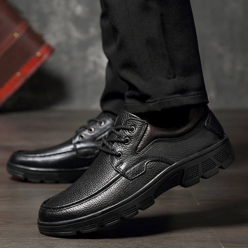 Мужские деловые туфли из натуральной кожи мокасины ручной работы с прошивкой