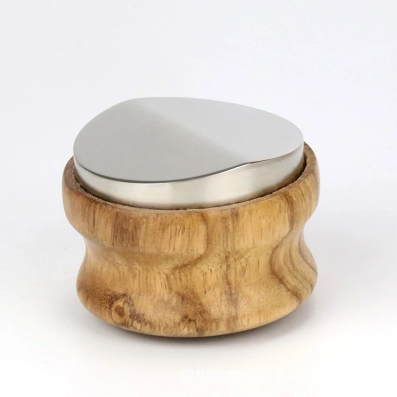 

Wooden Coffee Distributor Espresso Palm Tamper 58mm Coffee Powder Press Tools