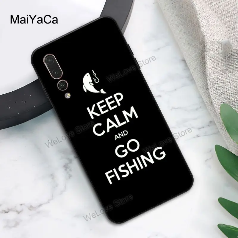 Рыболовный чехол MaiYaCa Keep Calm and Go для Huawei P Smart 2019 Z P10 P20 Lite P40 P30 Pro Mate 10 30 20 - купить по