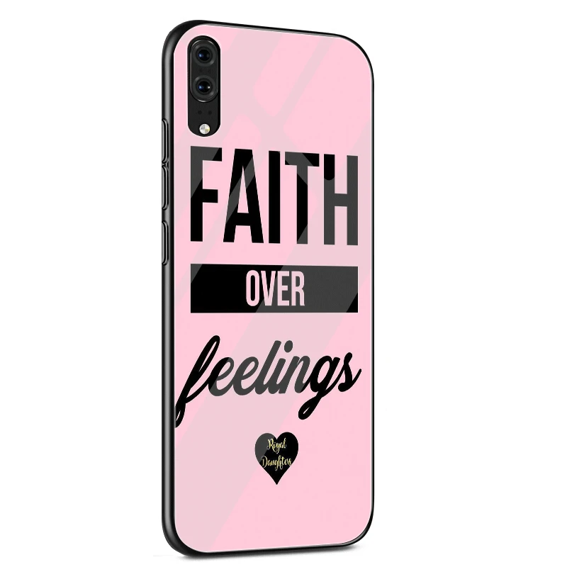 Каллиграфический шрифт закаленное стекло чехол для телефона Samsung A10 A20 A30 A40 A50 A60 A70