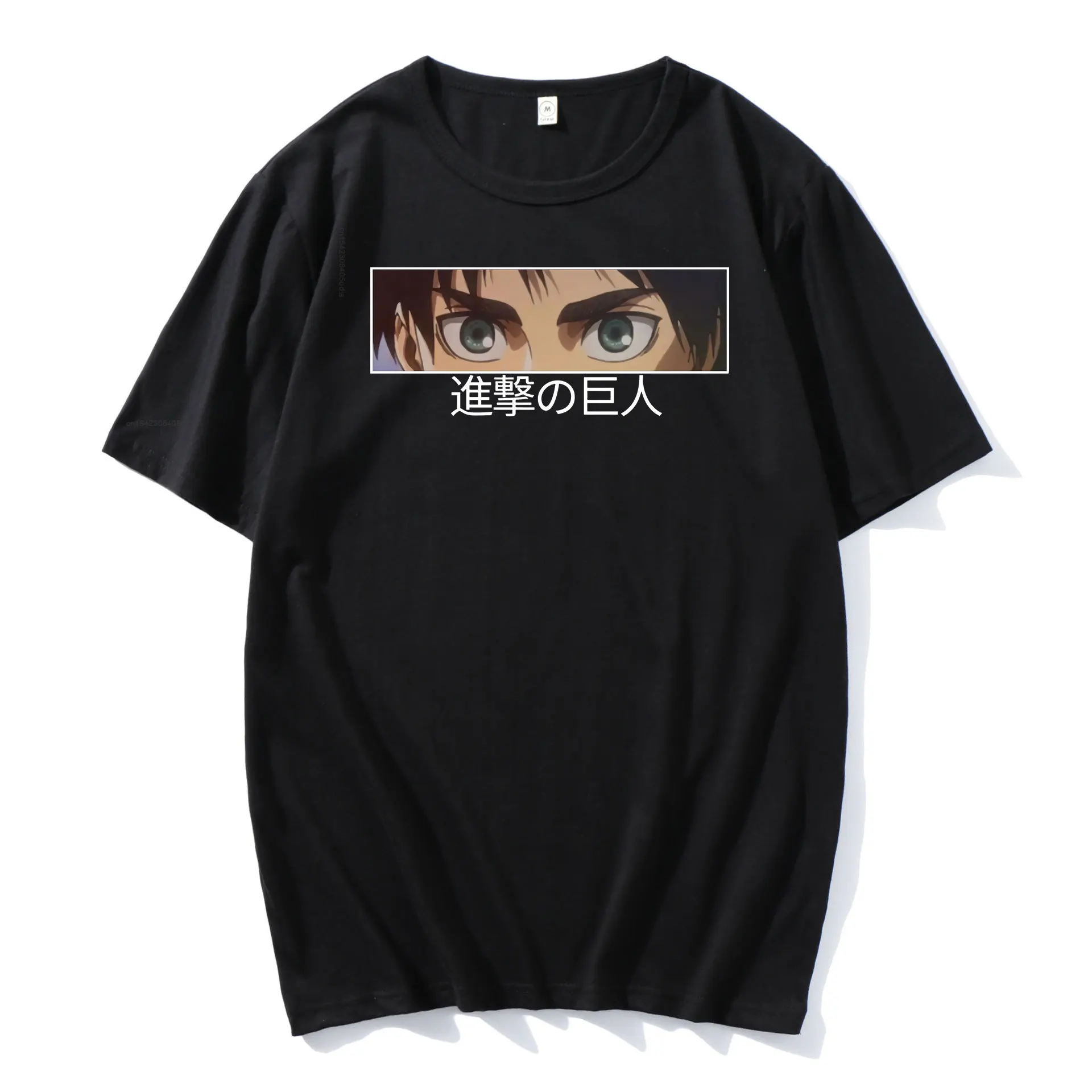 Attack On Titan Japanese Anime Eyes Print Graphic T-Shirt Men Shingeki No Kyojin T Shirt Streetwear Tshirt Unisex Tees Male