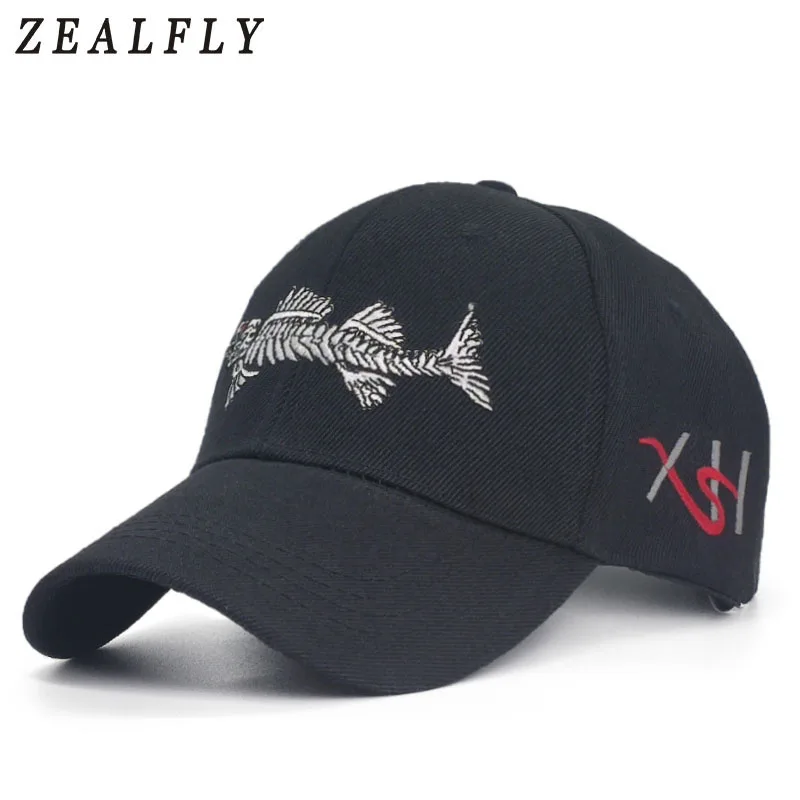 

Outdoor Camouflage Fish Baseball Cap Dad Hats Snapback Hat For Women Gorras Casual Casquette Embroidery Fishing Cap