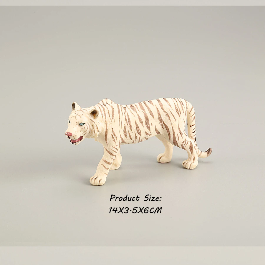 4 шт. реалистичные фигурки диких животных леса белые тигры с игрушками обучающая