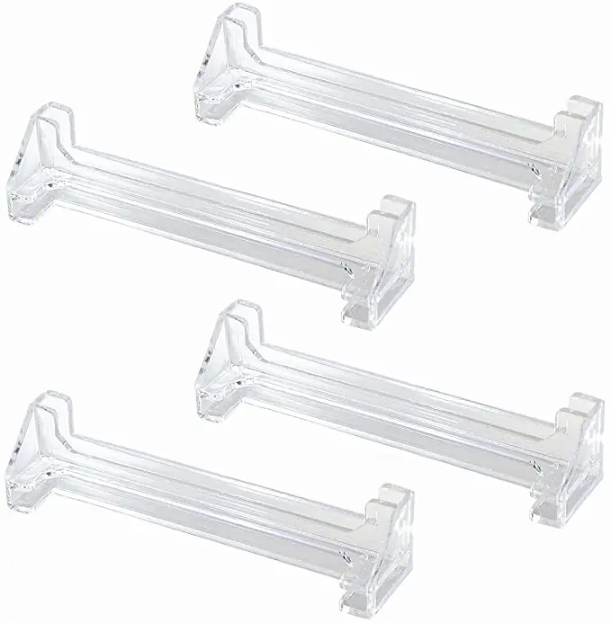 

Vertical Blind Valance Corners 4 Pack 3.5inch Clear Plastic for L Sharp Dust Cover,Blinds Parts,Accessory,Components