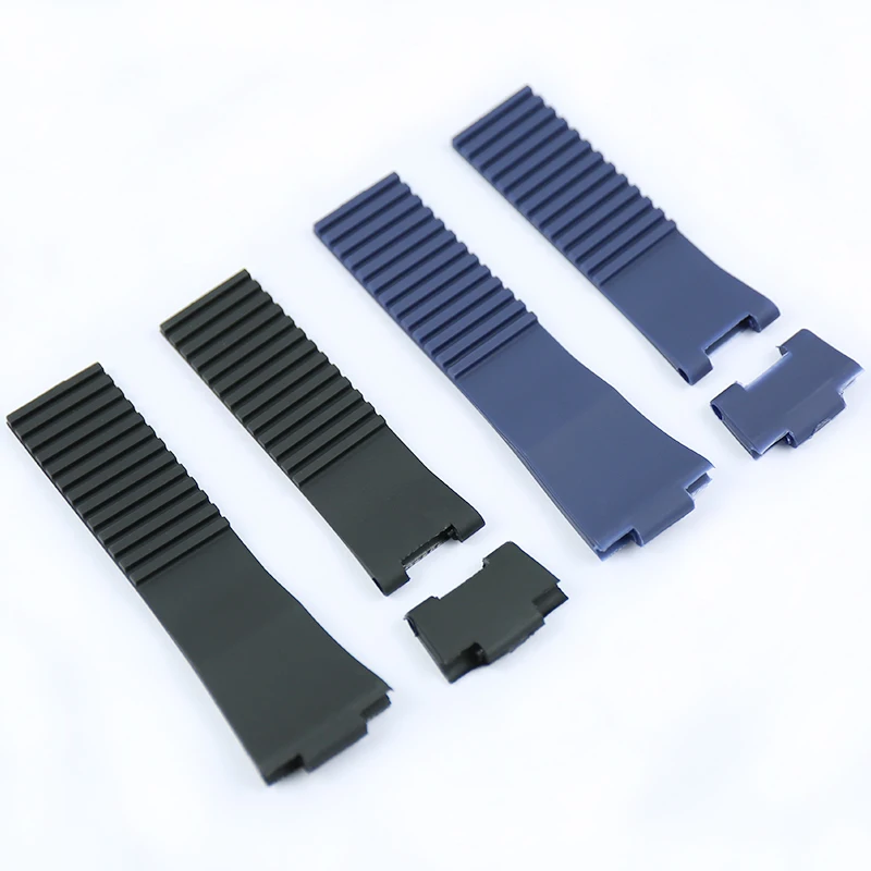 Watch Accessories Silicone Strap Suitable for Athens Ulysse Nardin 25mm convex 12mm men's and women's rubber sports strap
