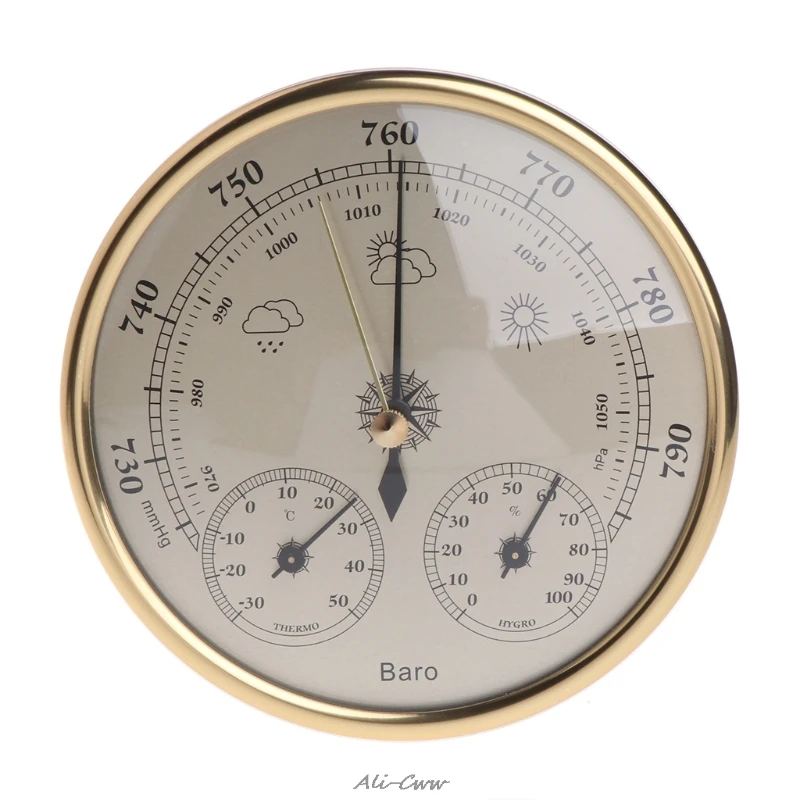 

Wall Mounted Household Barometer Thermometer Hygrometer Weather Station Hanging