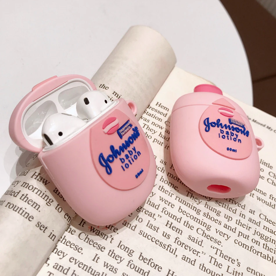 Чехол для наушников с Сердце брелок для Airpods 2 милый розовый Силиконовый беспроводной Bluetooth наушники защитный Брелок «Обложка»