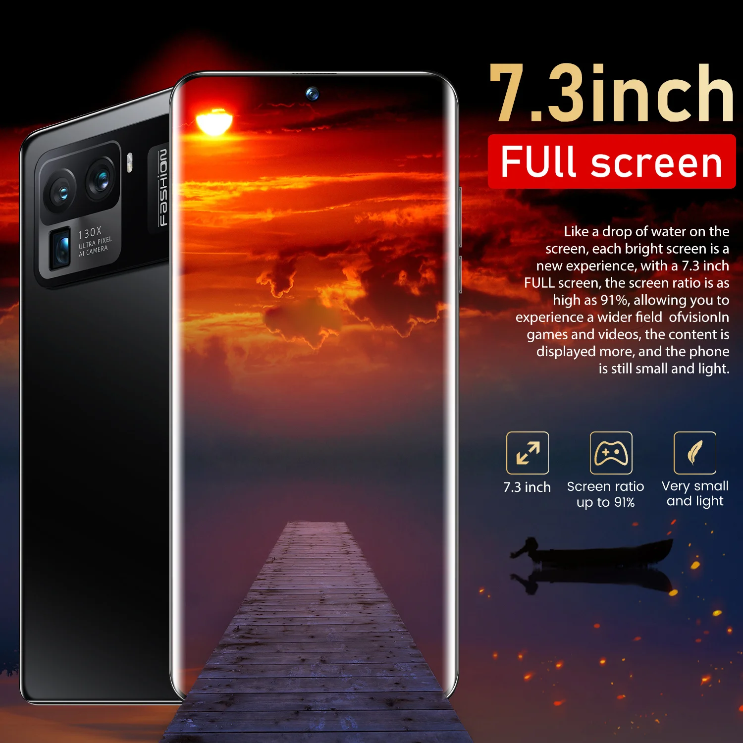 Tel&eacute;fono Inteligente Mi 11 Ultra 5G versi&oacute;n Global, dispositivo m&oacute;vil de 7,3 pulgadas, 10 n&uacute;cleos, c&aacute;mara trasera de 64MP, 16 + 512GB-4