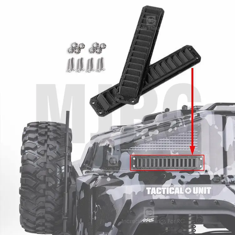

1 Pair Side Vent Body Cooling Grille Garnish For 1/10 RC Crawler Car Trax TRX-4 TACTICAL UNIT 82066-4 TRX4