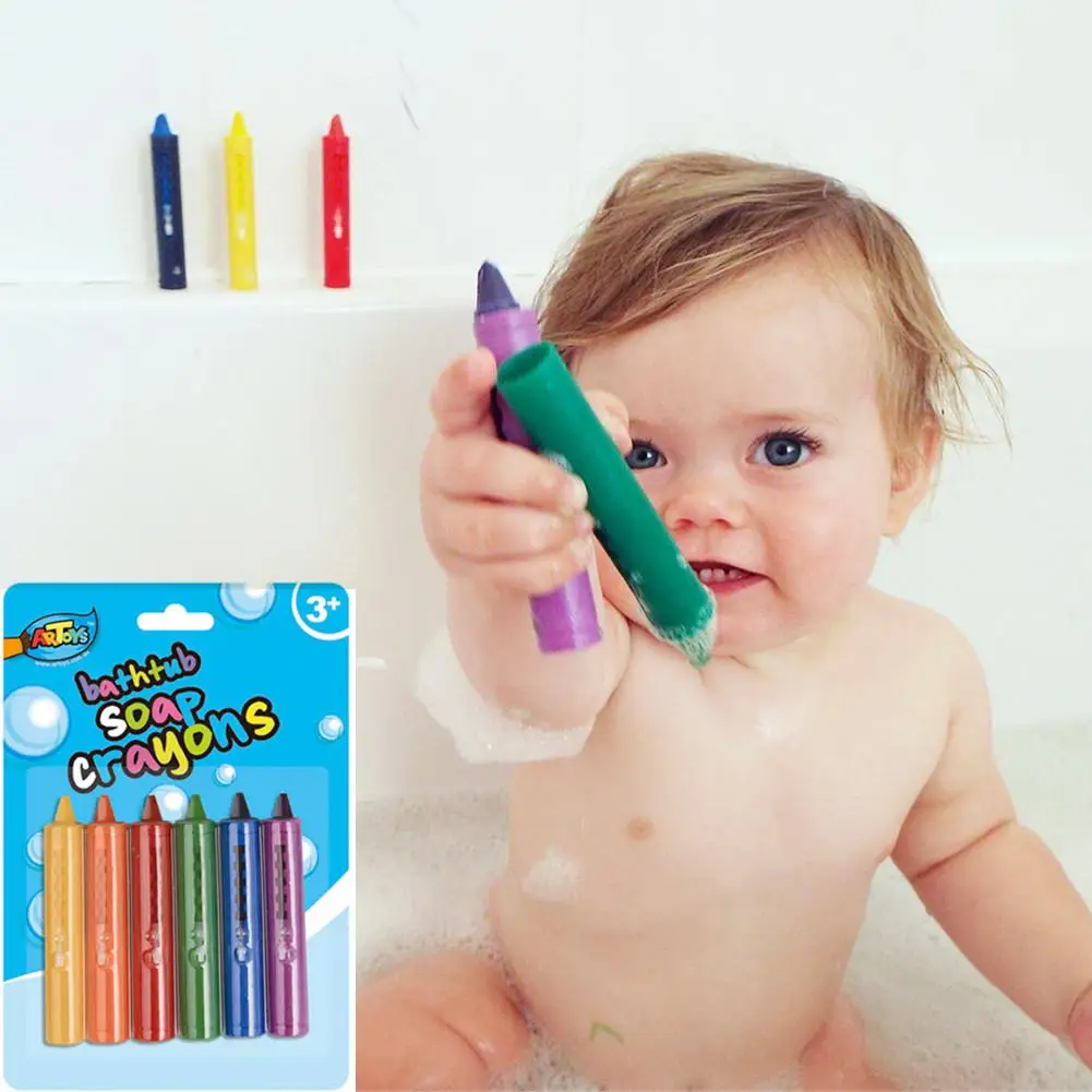 6 шт./компл. детские цветные мелки для ванной комнаты Kidlove | Мать и ребенок