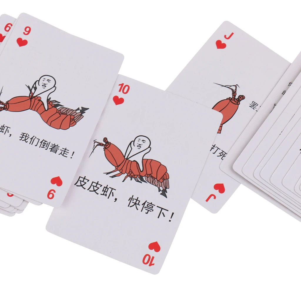 54 шт. забавные изображения игральные карты покер набор вечерние Poker игры