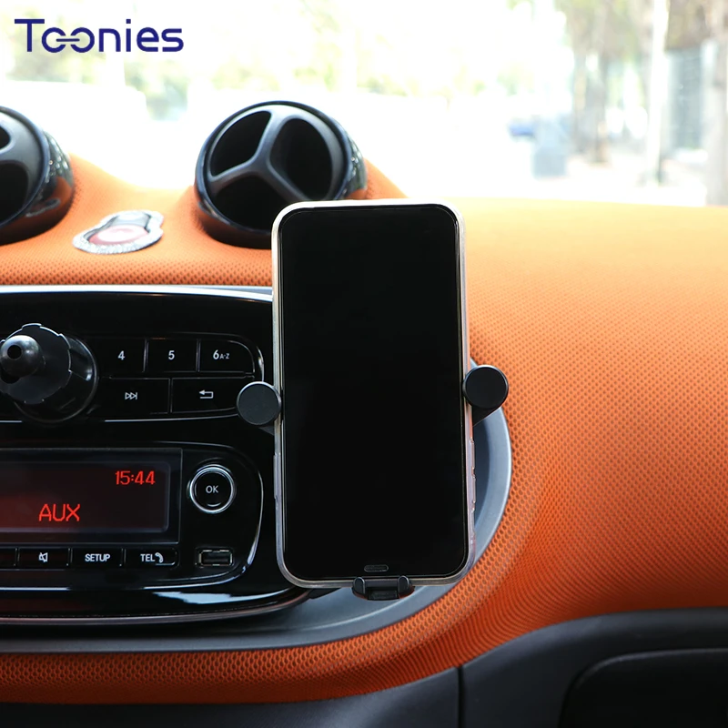 car mobile phone bracket navigation frame gravity bracket for mercedes smart 450 451 453 fortwo forfour interior charging stand free global shipping